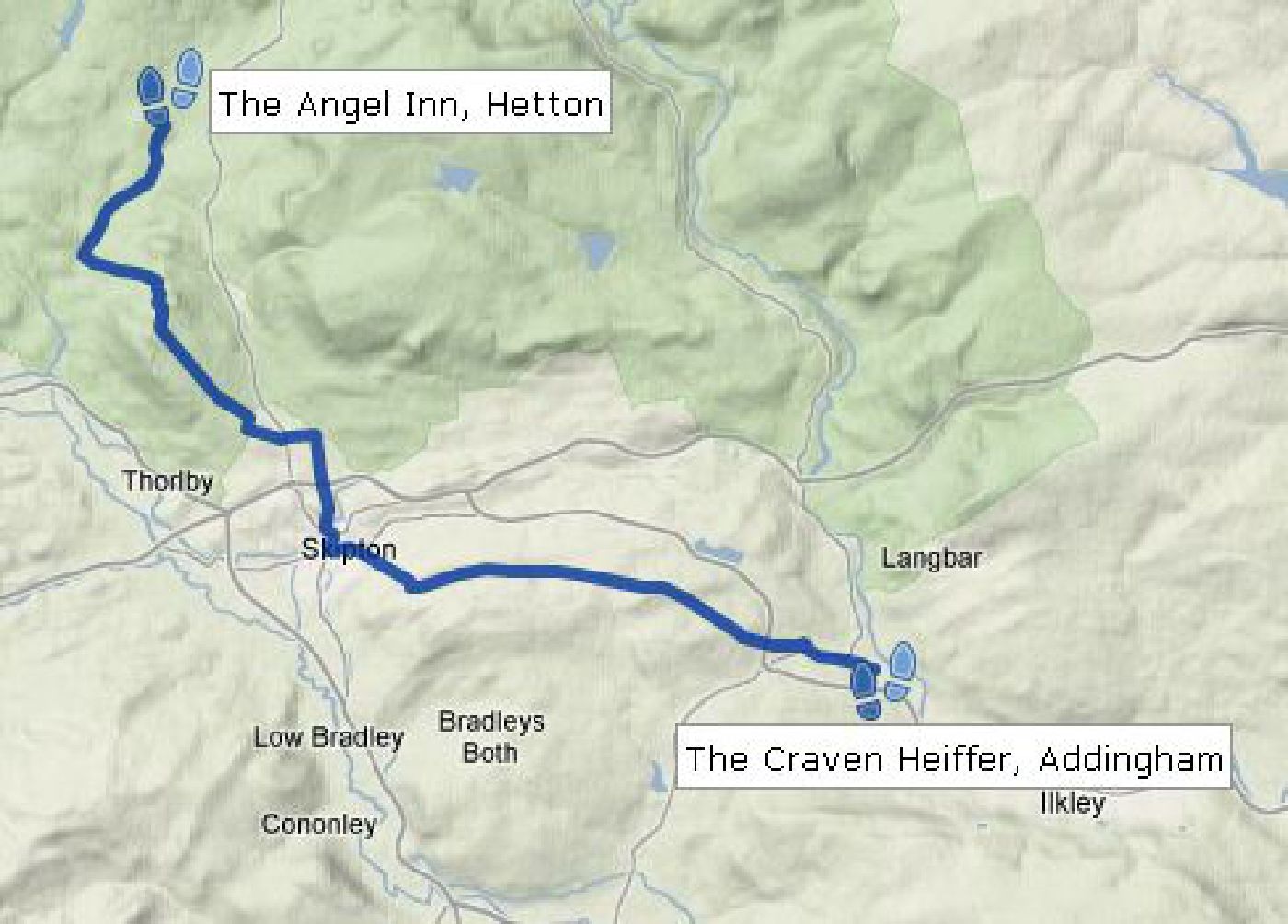 Dales High Way Day 2 Map