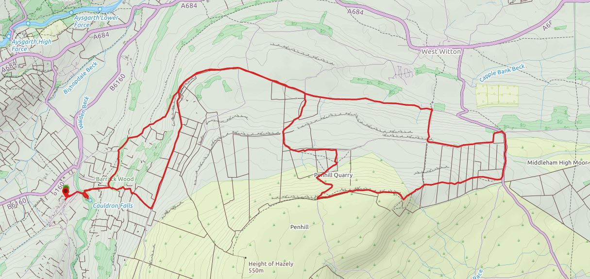 Yorkshire Dales - Day 3 Map